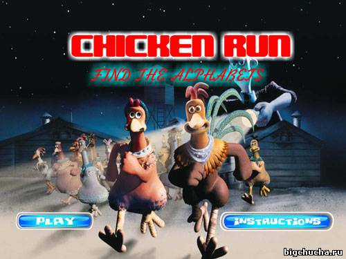 Chicken run find the alphabets