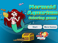 Mermaid Aquarium Coloring